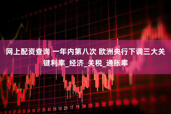 网上配资查询 一年内第八次 欧洲央行下调三大关键利率_经济_关税_通胀率