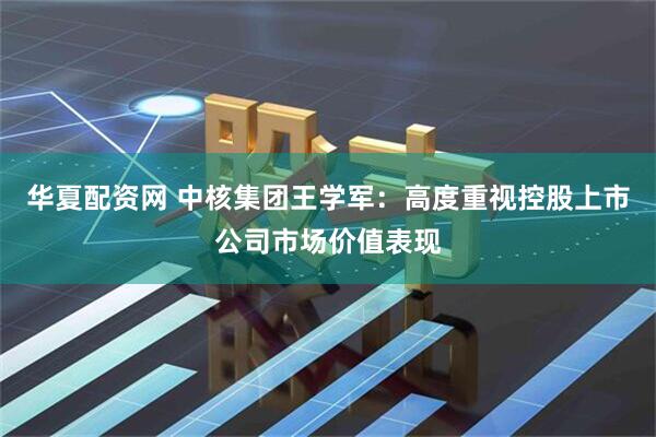 华夏配资网 中核集团王学军：高度重视控股上市公司市场价值表现